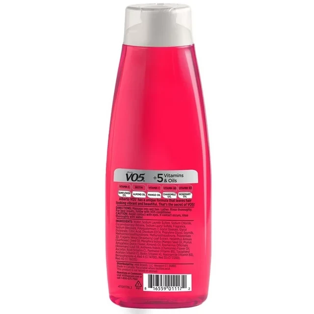 VO5 Strawberries & Cream with soy milk Shampoo 12.5FL