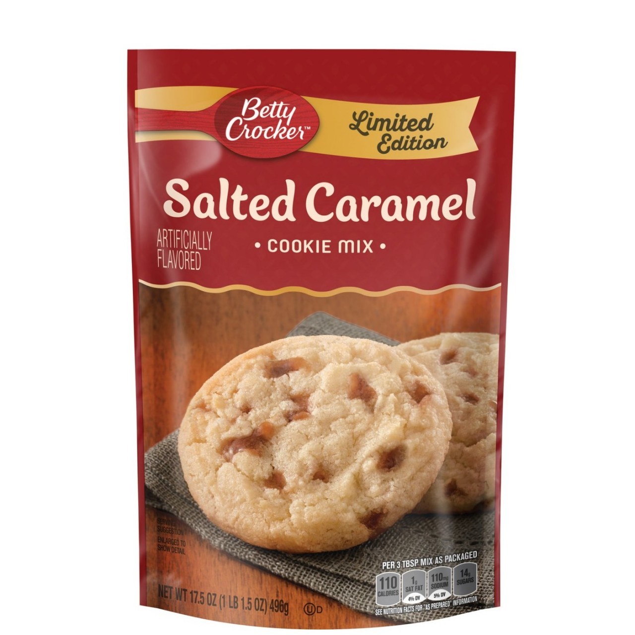 BETTY CRKR COOKIE SALTED CARAMEL 496g