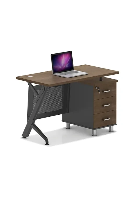 SIT 3 Drawer Metal Base Offie Desk