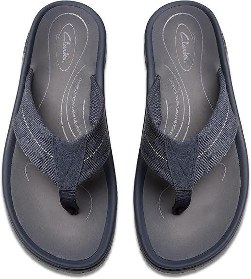 Clarks Mens Wesley Belt : Navy Textile