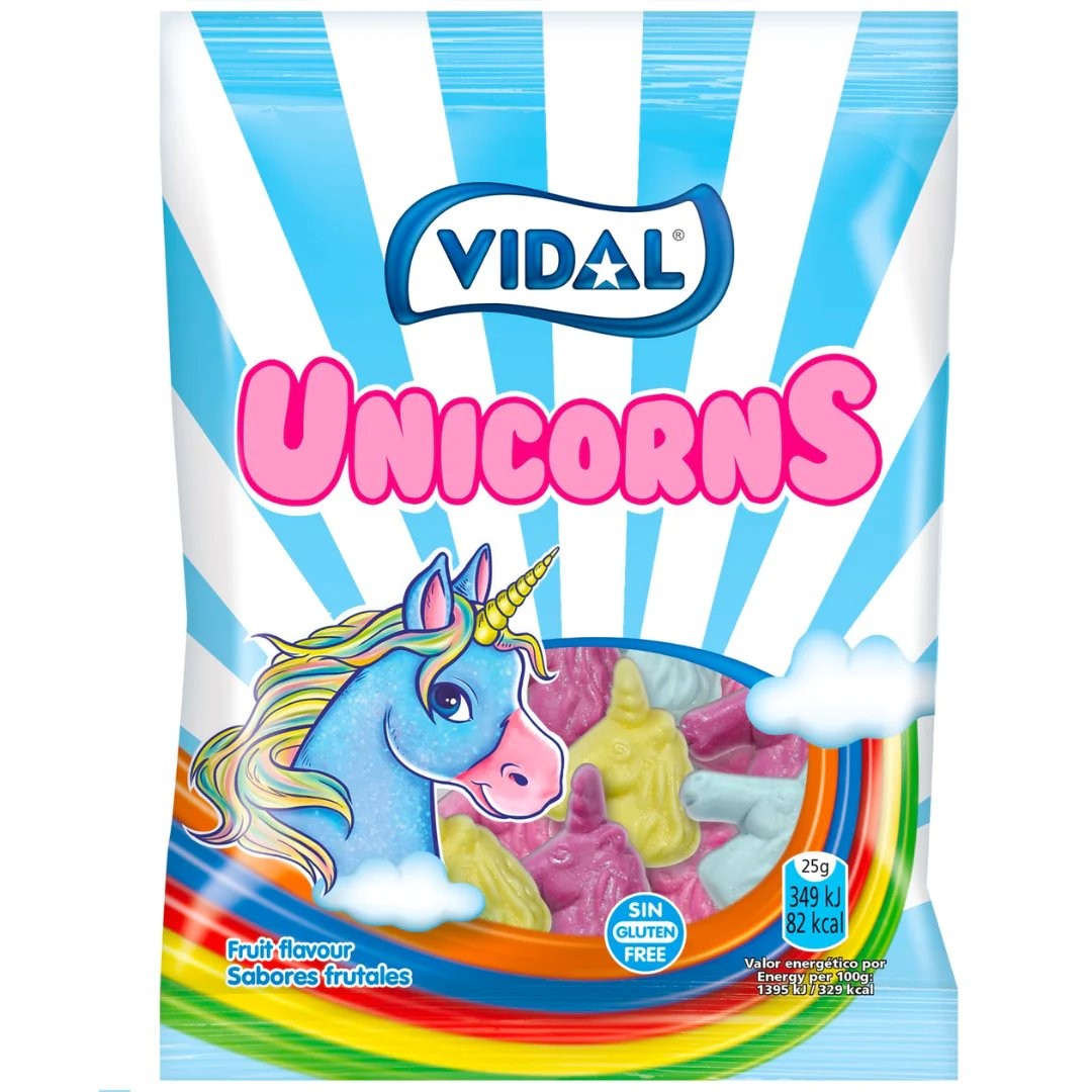 VIDAL GUMMI UNICORNS 90g