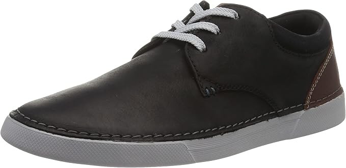 Clarks Men's Low-Top Sneakers : Black Leather