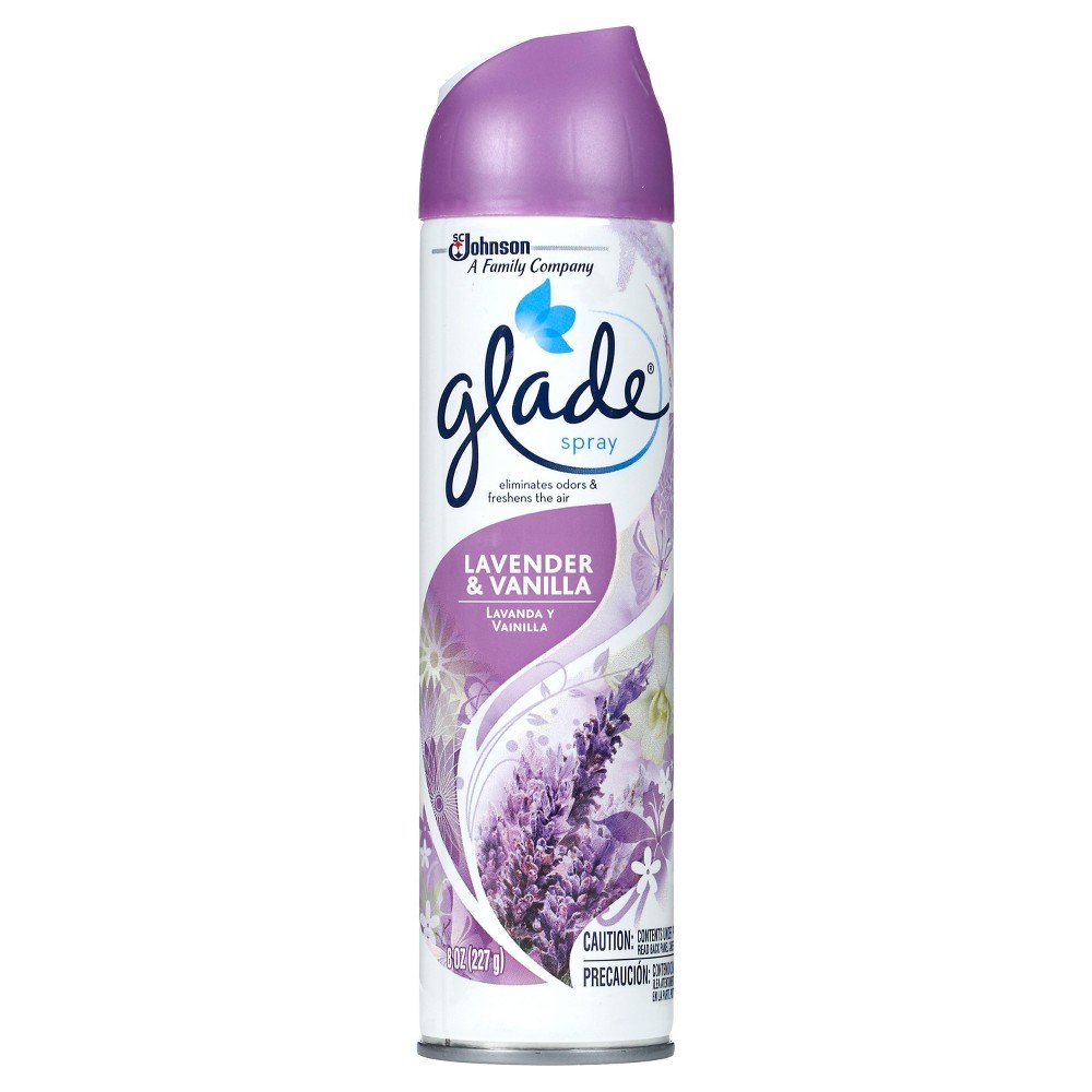 GLADE SPRAY LAVENDER VANILLA 8oz