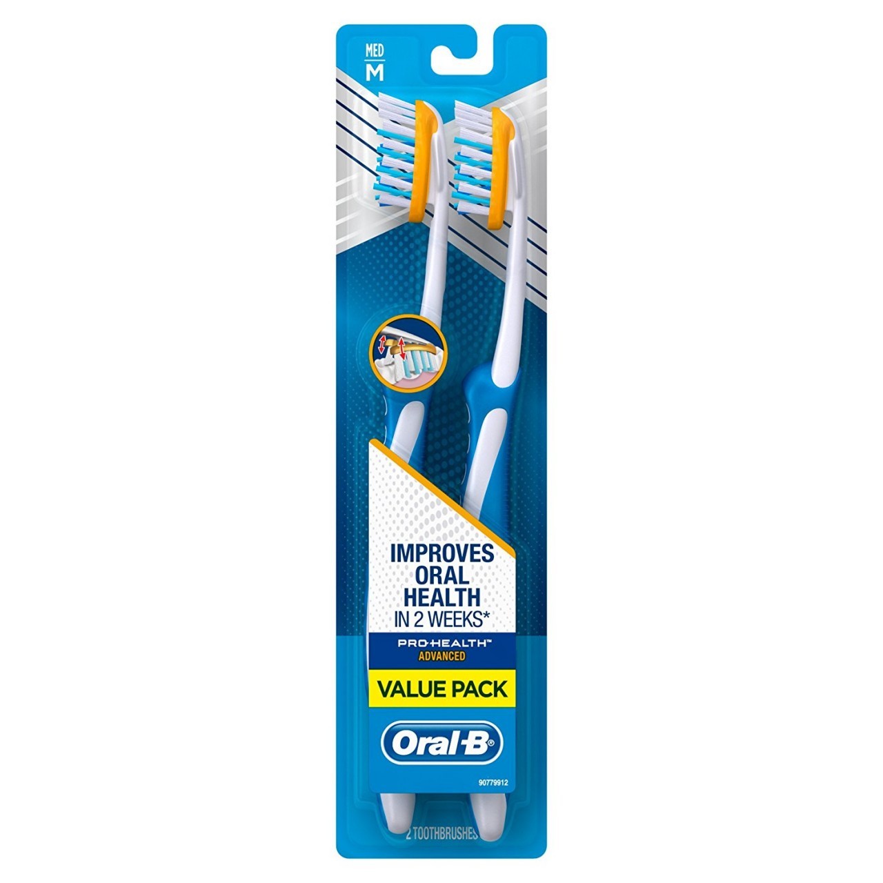 Oral-B Pro Health Advanced Twin Pack Toothbrush, Medium