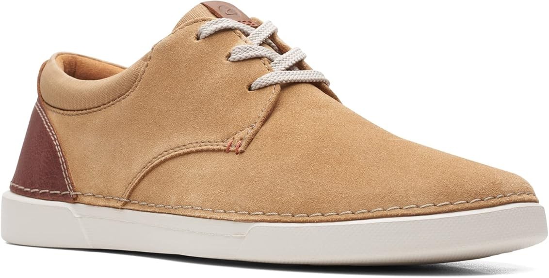 Clarks Mens Gereld Lace : Dark Sand Suede