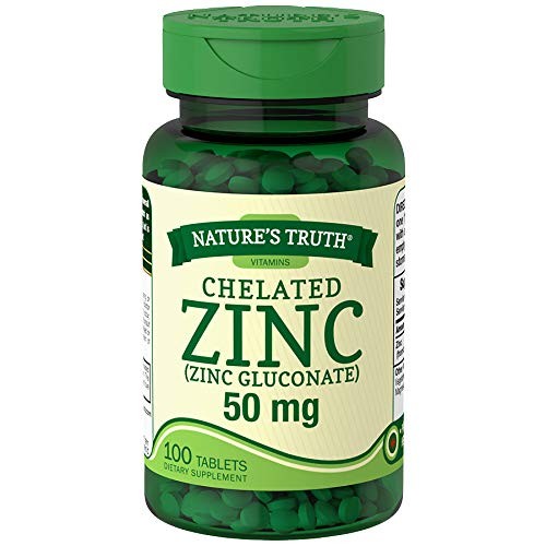 Nature's Truth Zinc Chelated, 50mg, 100 tablets