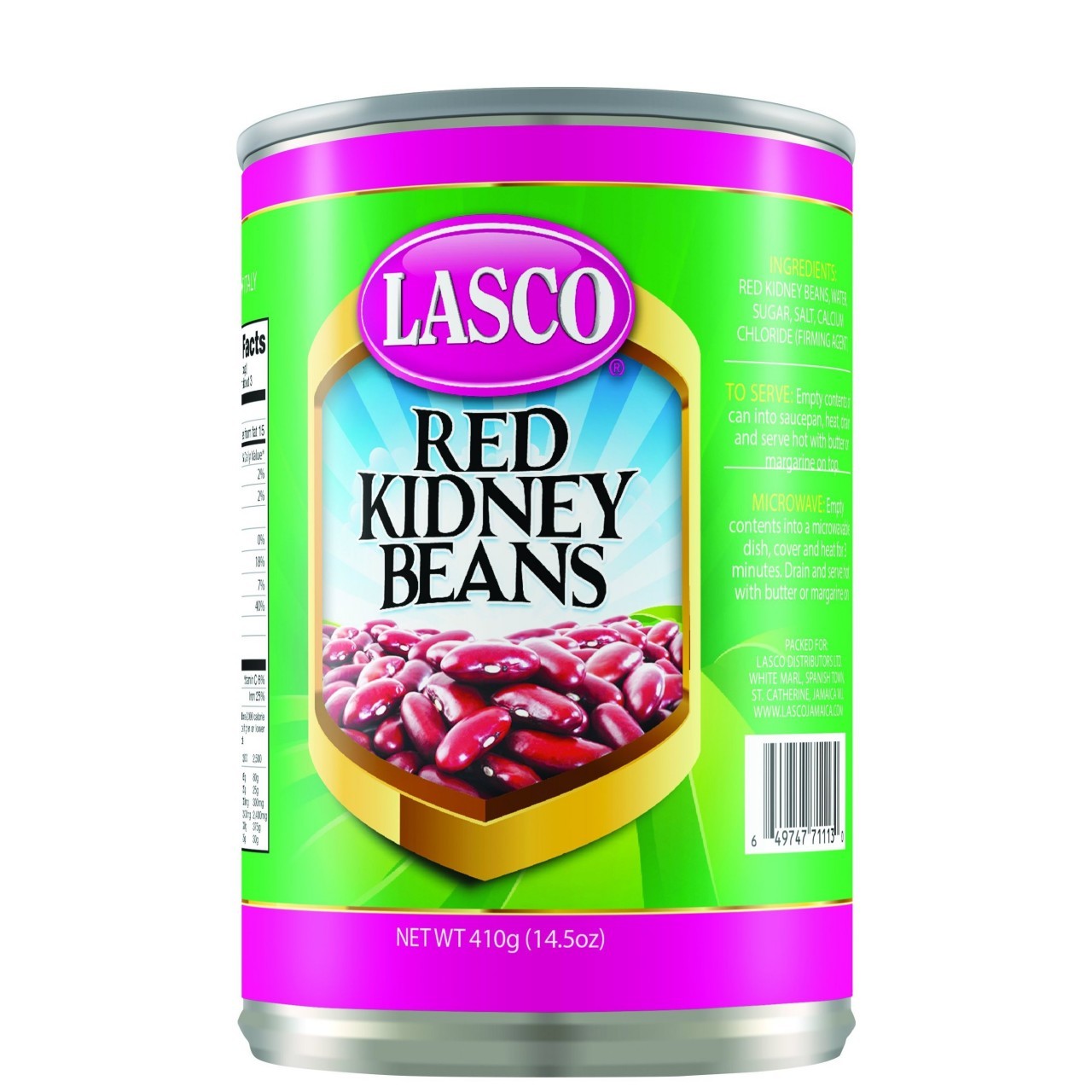 LASCO BEANS RED KIDNEY 410g