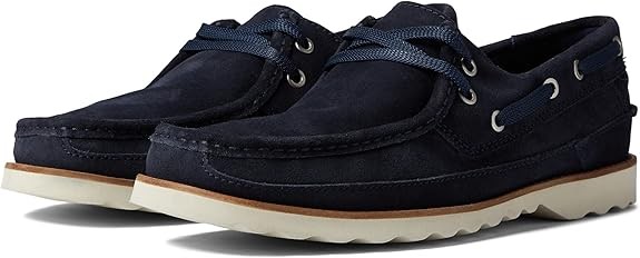 Clarks Mens Durleigh Sail : Navy Suede