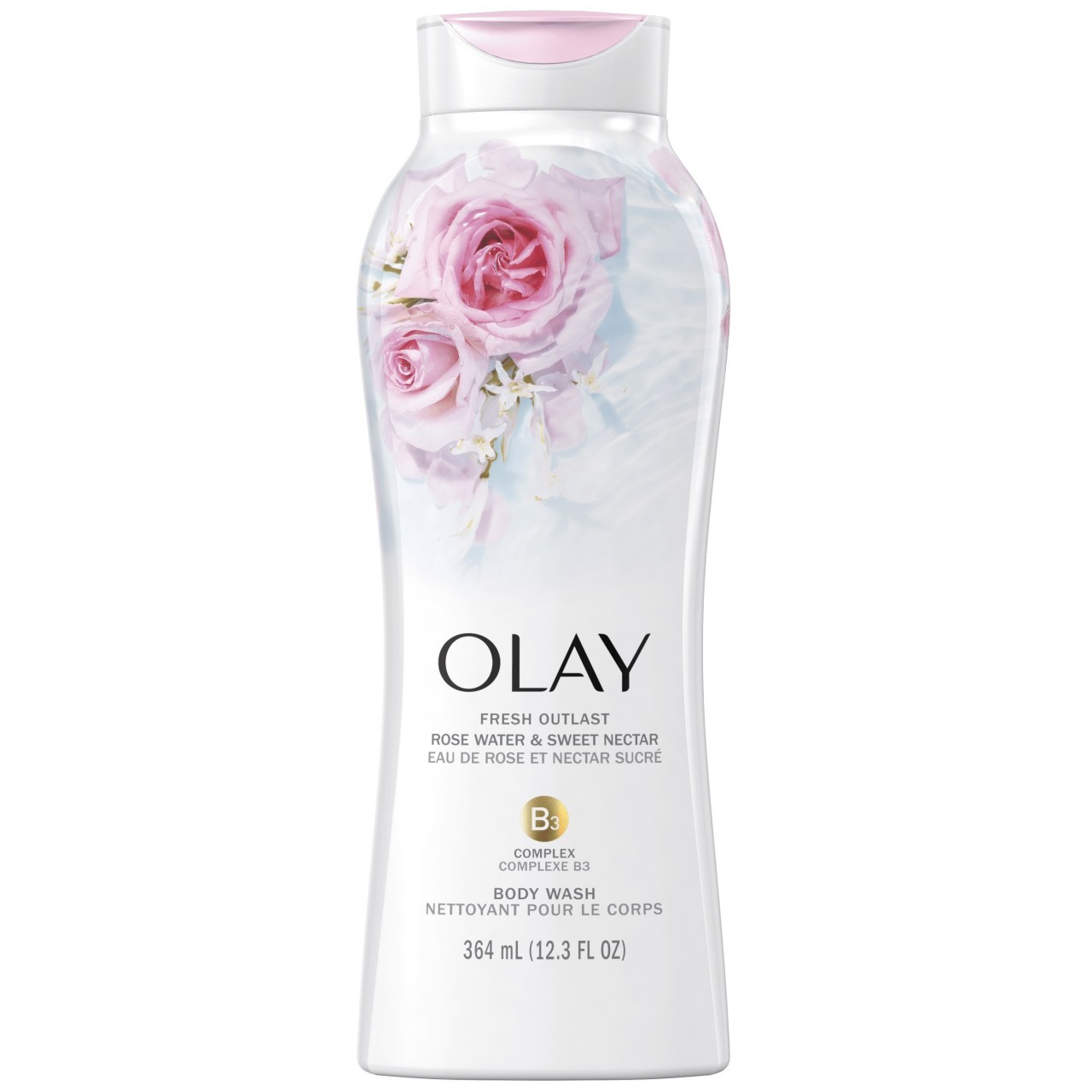 OLAY BODY WASH ROSE WATER NECTAR 12.3oz