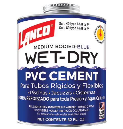455 ml. Blue Wet and Dry PVC Cement