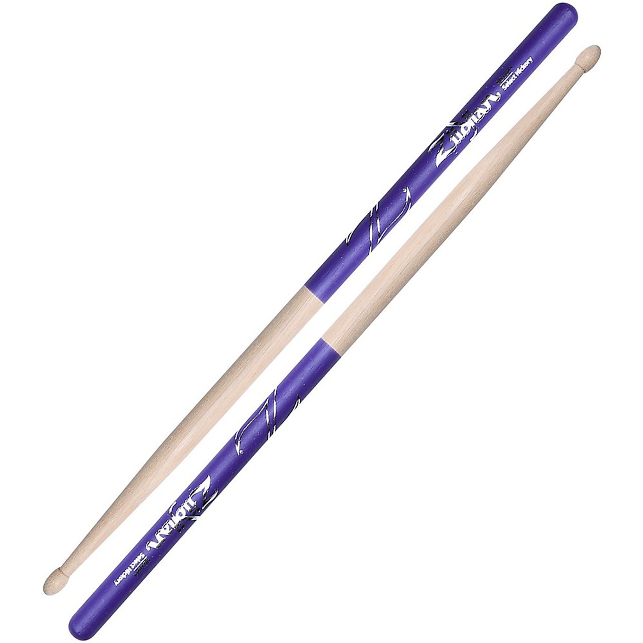 Zildjian Purple Dip Drum Sticks 5b Wood