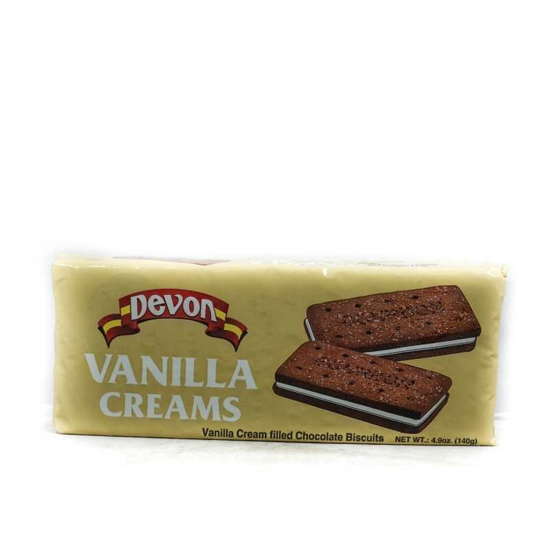 DEVON VANILLA CREAMS BISCUITS 140G