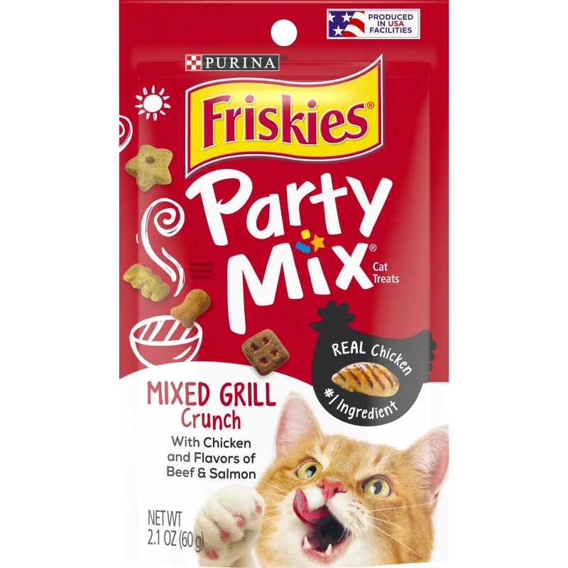 FRISKIES PARTY MIX MIXED GRILL CRUNCH 60g