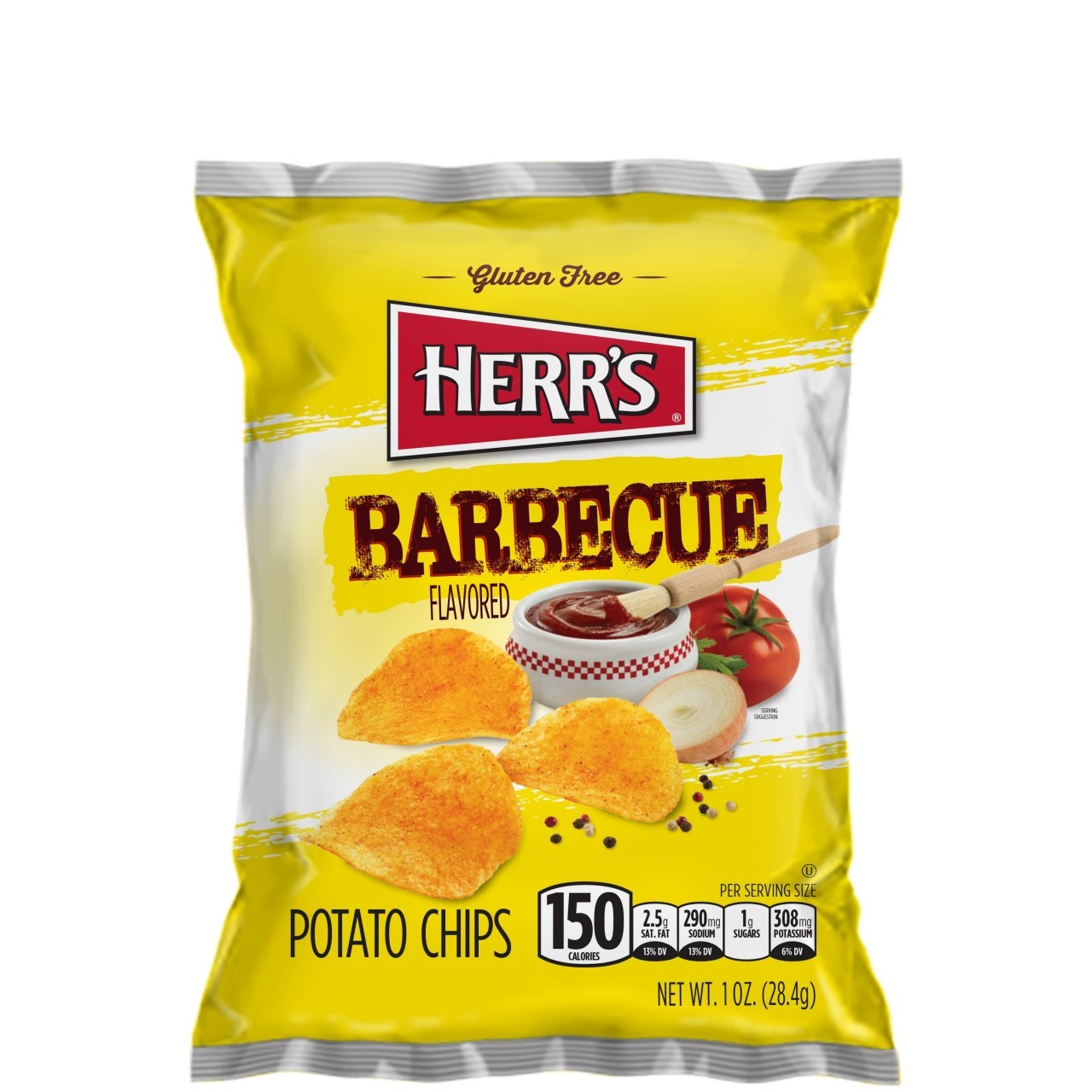 HERRS POTATO CHIPS BBQ 1oz