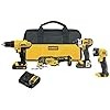 DEWALT 20V MAX Cordless Drill Combo Kit, 4-Tool with 111PC MASTER SET (DCK444C2 & DWA123AMQ4)
