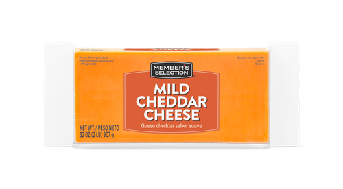 Member's Selection Mild Cheddar Cheese 907 g / 2 lb