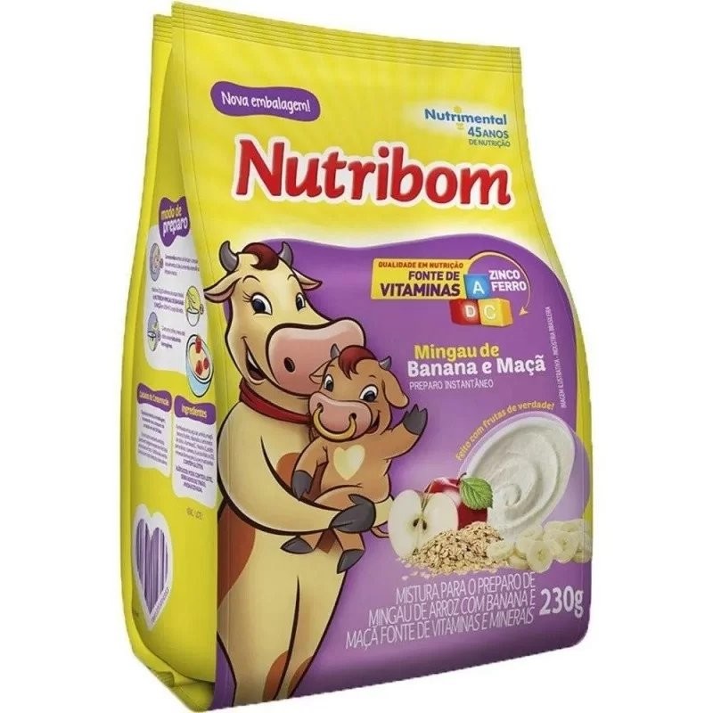 NUTRIBOM CEREAL BANANA APPLE 230g