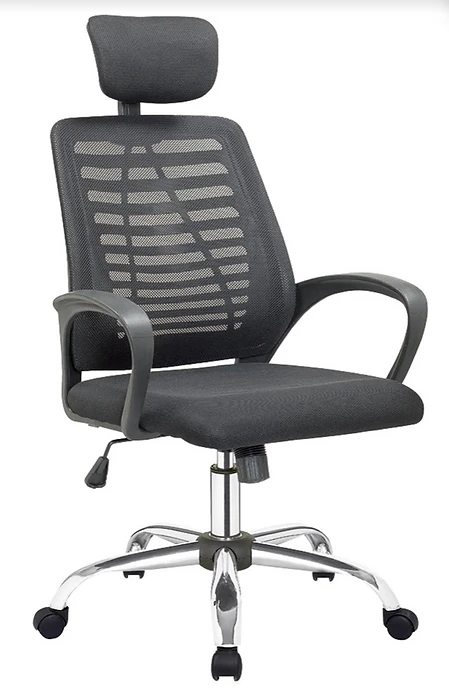 SIT Manager Mesh Back Chair with Headrest (Black)