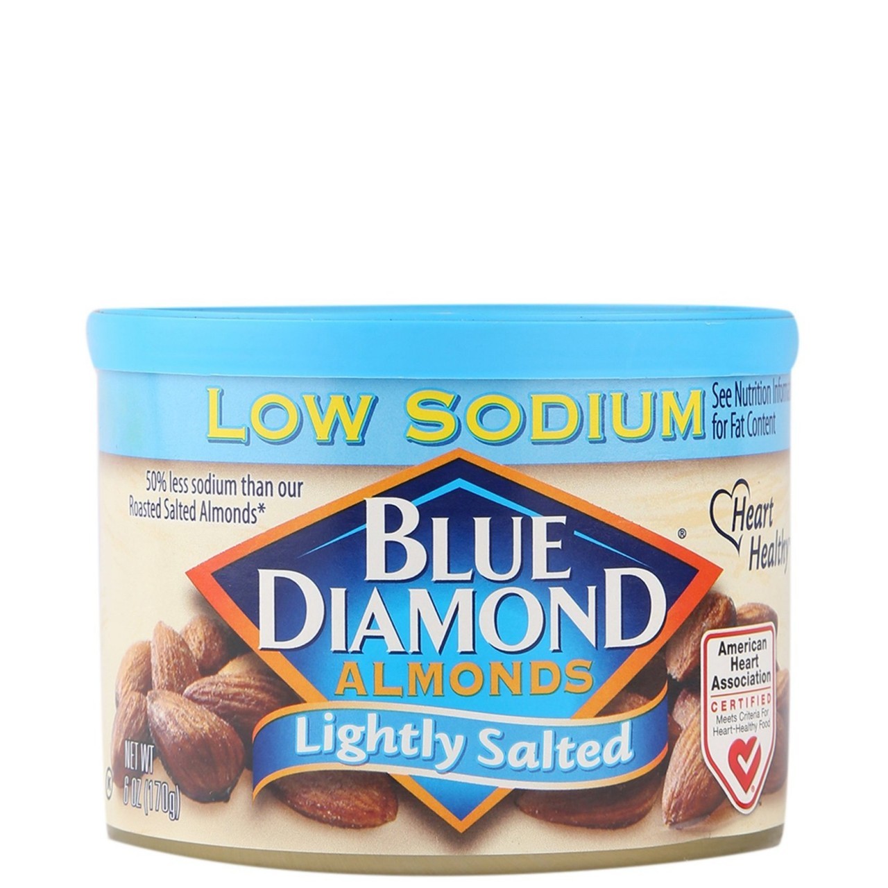 BLUE DIAMOND ALMOND RSTD LIGHT SALT 170g