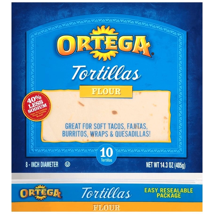 ORTEGA TORTILLAS FLOUR 8in 14.3oz