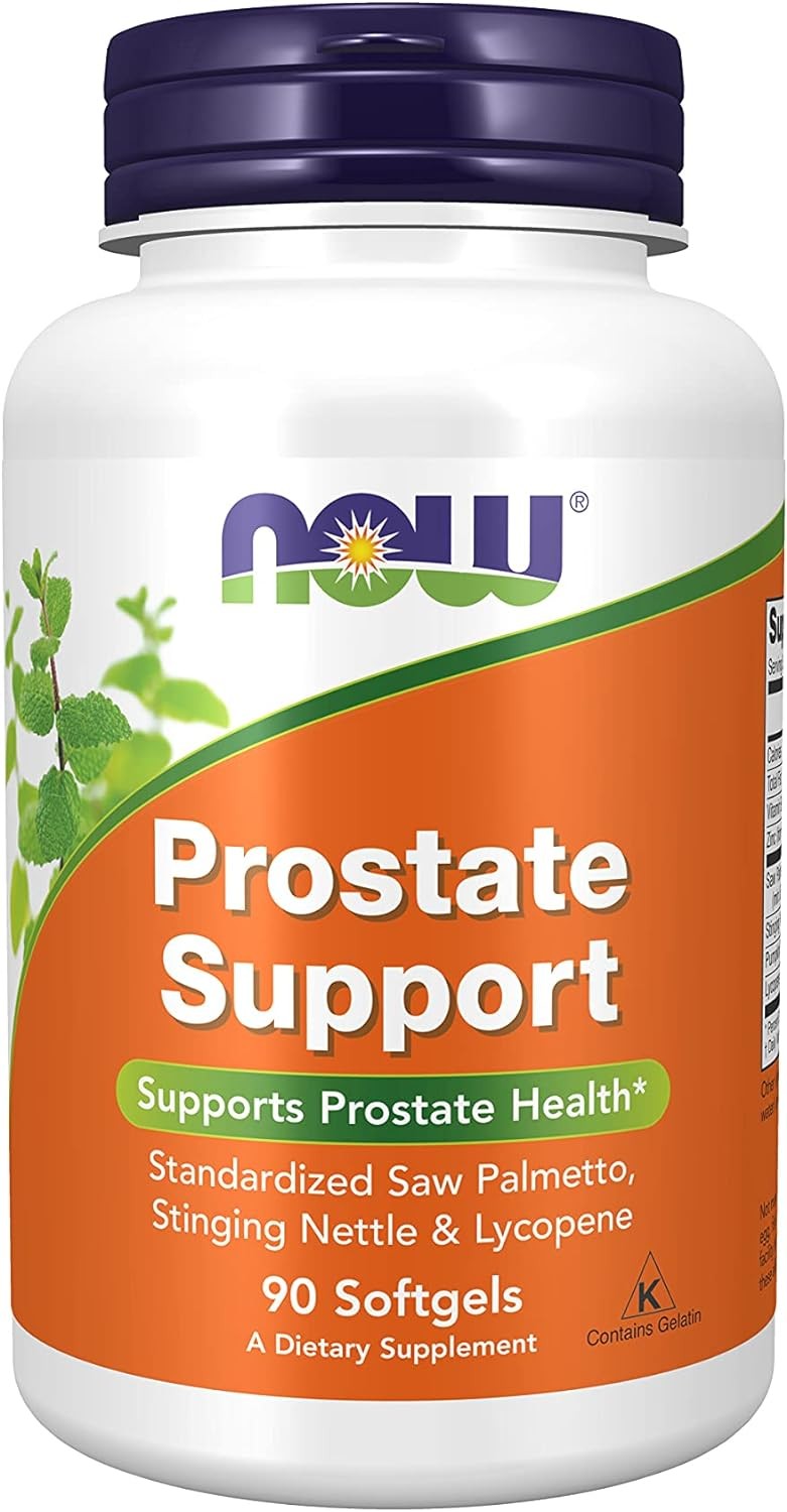 NOW Supplements, Prostate Support, Stinging Nettle & Lycopene, 90 Softgels