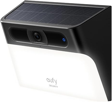 eufy Security Solar Wall Light Cam S120, Solar Security Cameras Wireless Outdoor, 2K Camera, Forever Power, Motion Activated Light, AI Detection, IP65 Waterproof, Spotlight, No Monthly Fee