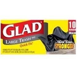 Glad Tr 30gal Gar/Bag 10pk