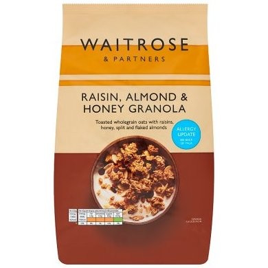 WAITROSE GRANOLA ALMOND HONEY 1kg