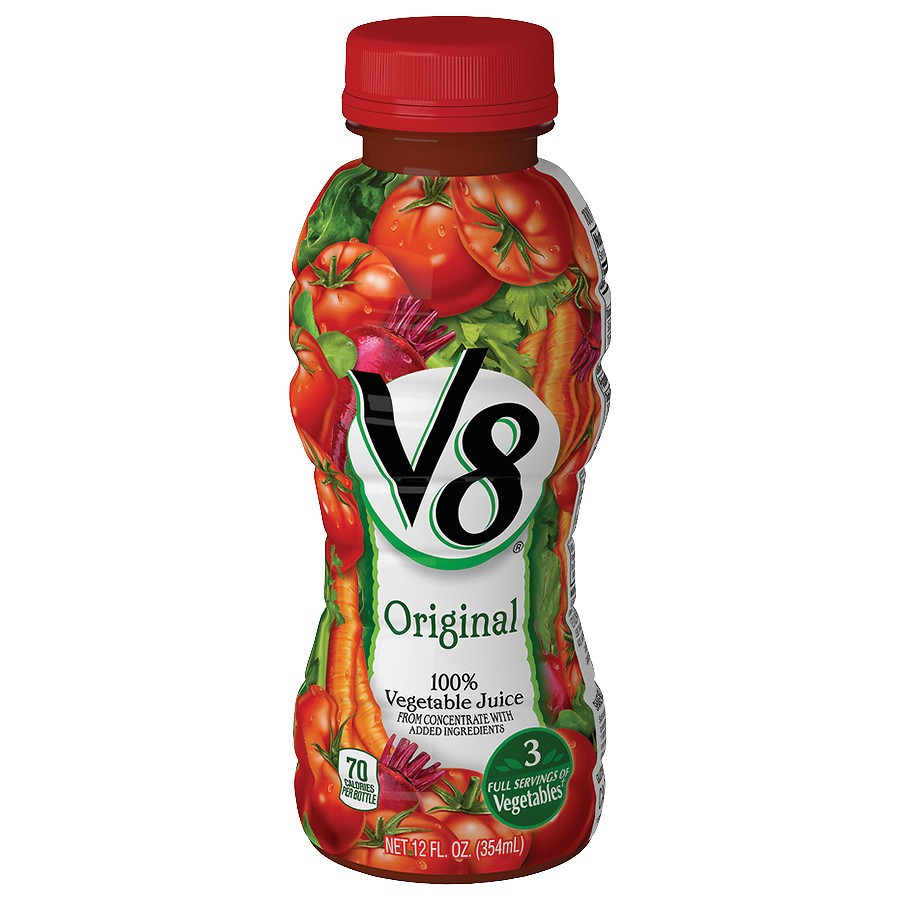 V8 VEGETABLE JUICE 100% 12oz