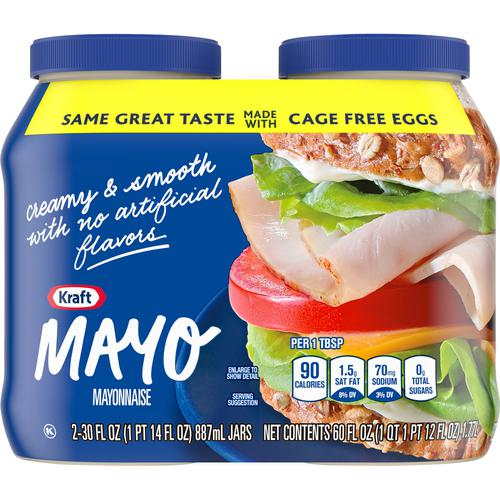 Kraft Cage-free Eggs Mayonnaise 2 Units / 1.87 lb / 850 g