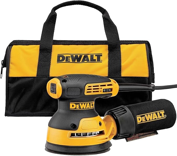 DEWALT Orbital Sander Kit, 5-Inch, Variable Speed (DWE6423K)