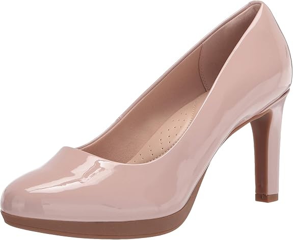 Clarks Women's Ambyr Joy Pump (Dusty Rose Patent Synthetic)