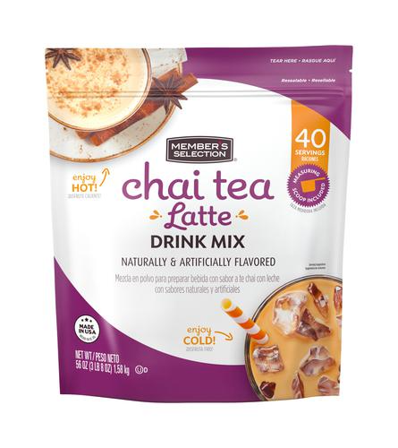 Member's Selection Spiced Chai Latte and Frappe Drink Mix 56 oz / 1.58 kg