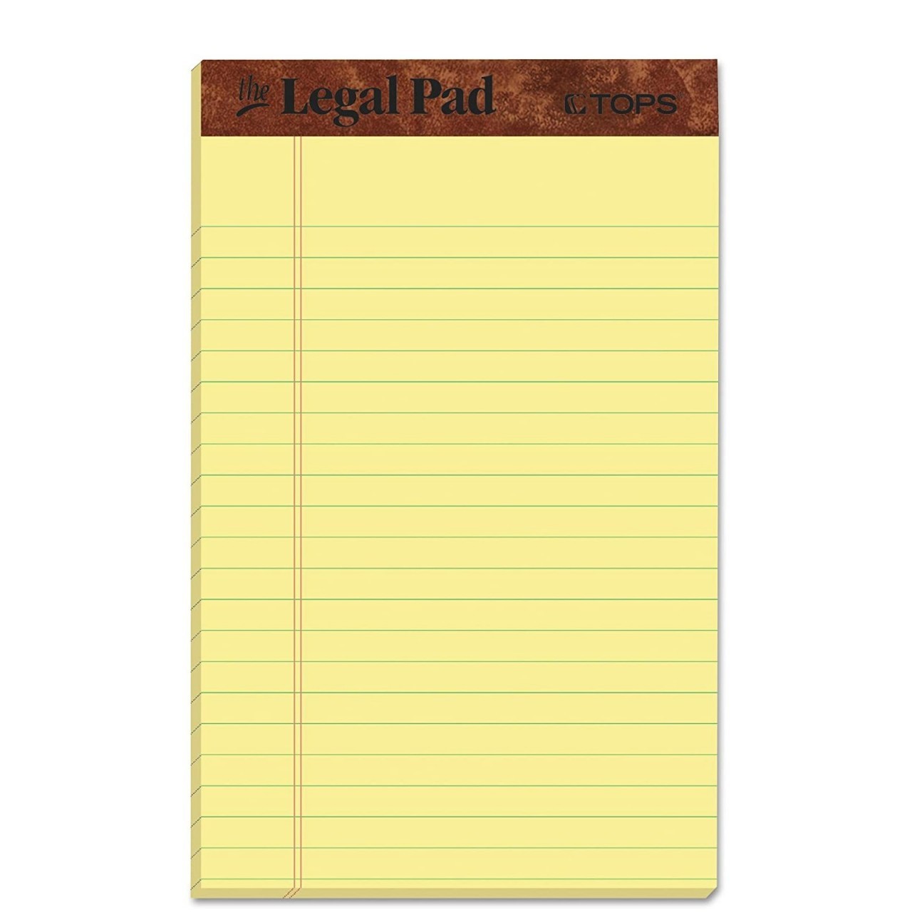 TOPS N/S LEGAL PAD YELLOW 1ct