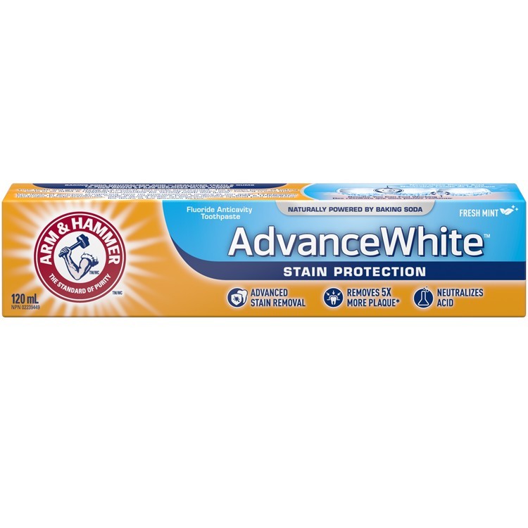 Arm and Hammer Extra Whitening Advanced White Stain Protection, 120 ml