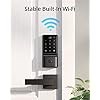 eufy Security Smart Lock C210, Keyless Entry Door Lock, Built-in WiFi Deadbolt, Smart Door Lock, No Bridge Required, Easy Installation, Touchscreen Keypad, App Remote Control, 4 AA Batteries Included