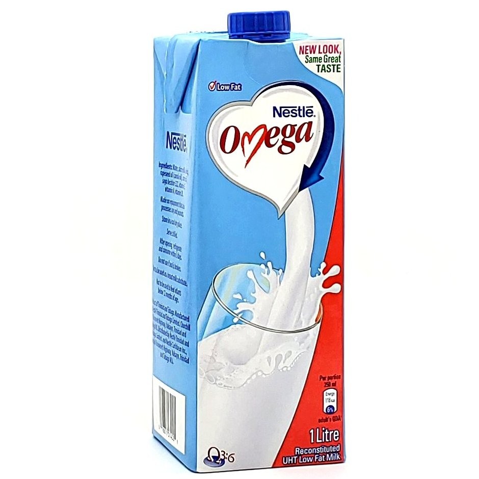 NESTLE OMEGA LOW FAT MILK 1L