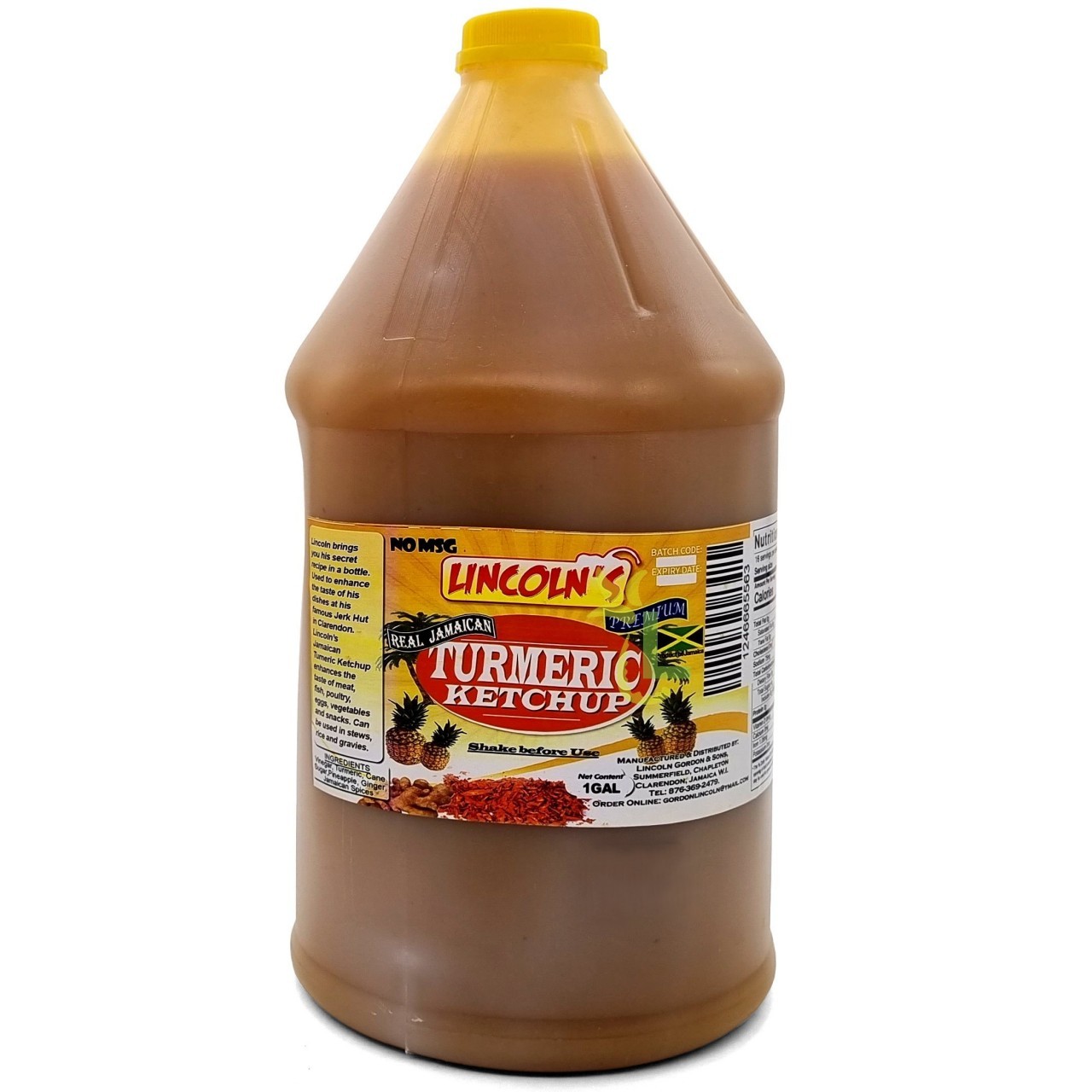 LINCOLNS KETCHUP TURMERIC 1gal