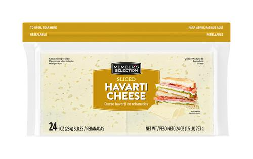 Member's Selection Havarti Cheese, 793 g / 1.5 lb