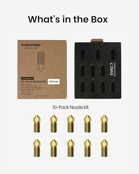 AnkerMake M5 3D Printer, AnkerMake PLA+ 3D Printing Filament (Black and White) and Accessory Set