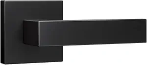 eufy Security Square Door Handle - Easy Installation, Fits All - Matte Black