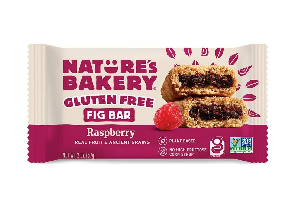 NATURES BAKERY FIG BAR RASPBERRY GF 2oz