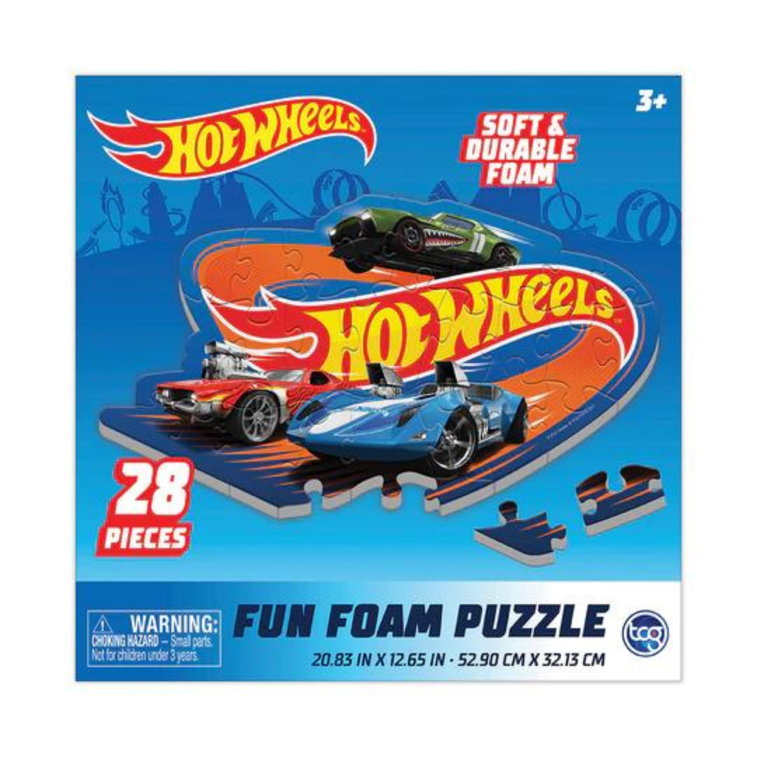 Hot Wheels Fun Foam Puzzle, 28pcs