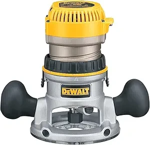 DEWALT Router, Fixed Base, 12-Amp, 24,000 RPM Variable Speed Trigger, 2-1/4HP, Corded (DW618)