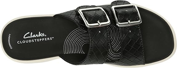 Clarks Womens Drift Buckle ( Black Woven)