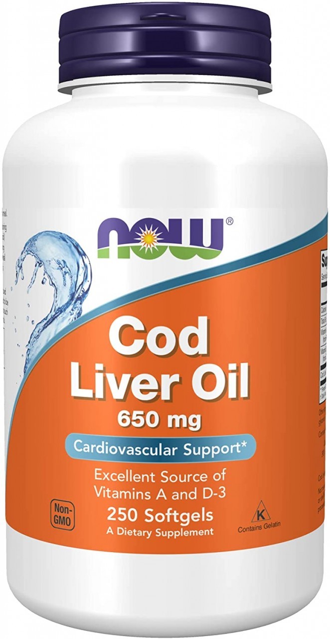NOW Supplements, Cod Liver Oil 650 mg