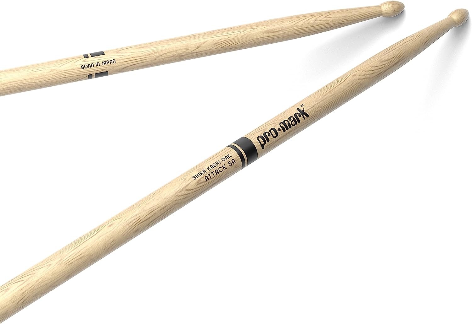 ProMark PW5BW Japanese Shira Kashi White Oak Wood Tip Drumsticks