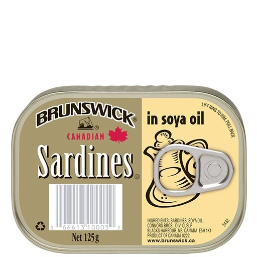 BRUNSWICK SARDINE SOYA OIL 125g