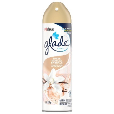 GLADE SPRAY SHEER VANILLA 8oz