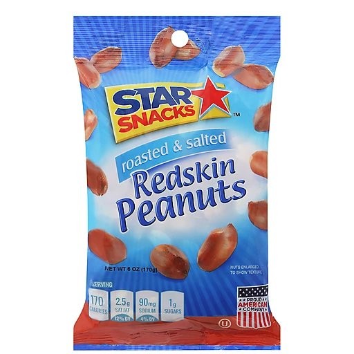 STAR REDSKIN ROASTED PEANUTS 6oz